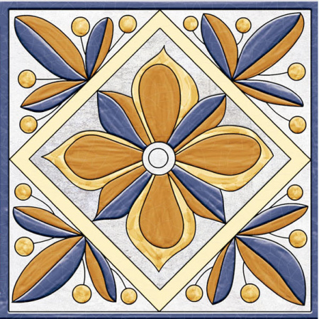 Мелкоформатная плитка Frida Dec Mix glossy 150х150х7 - фото